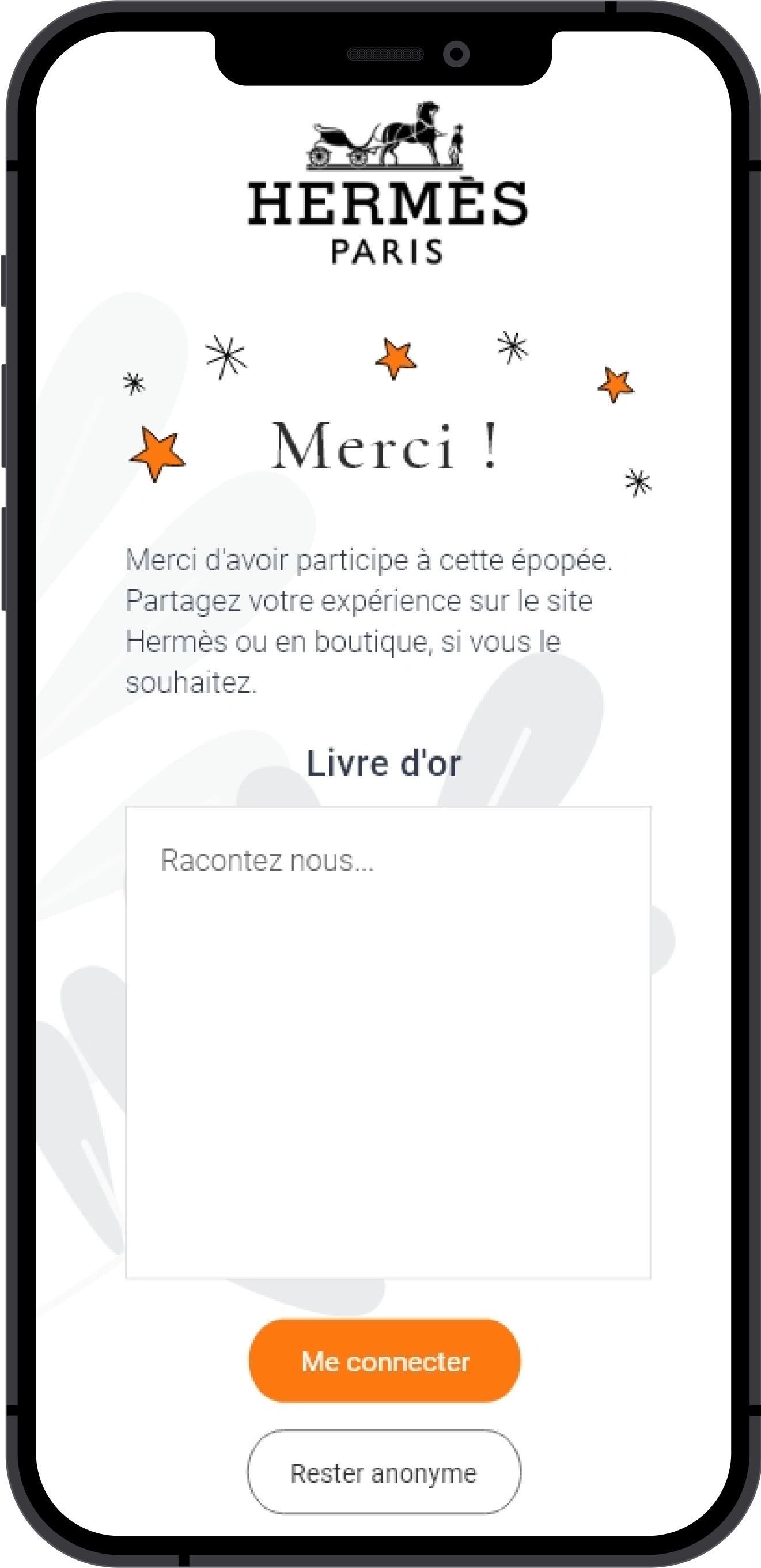 Merci ! — the guestbook