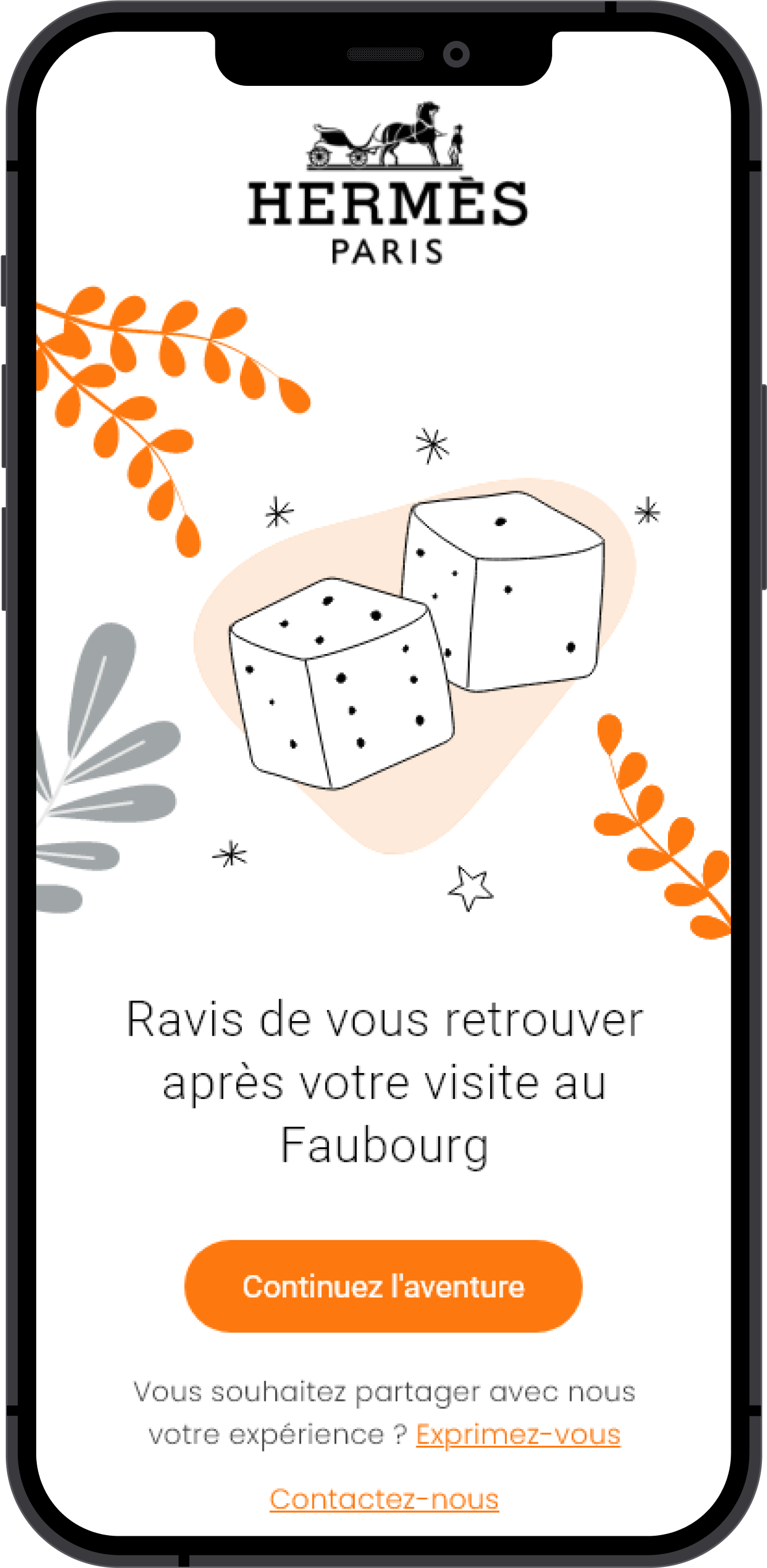 Ravis de vous retrouver après votre visite au Faubourg
