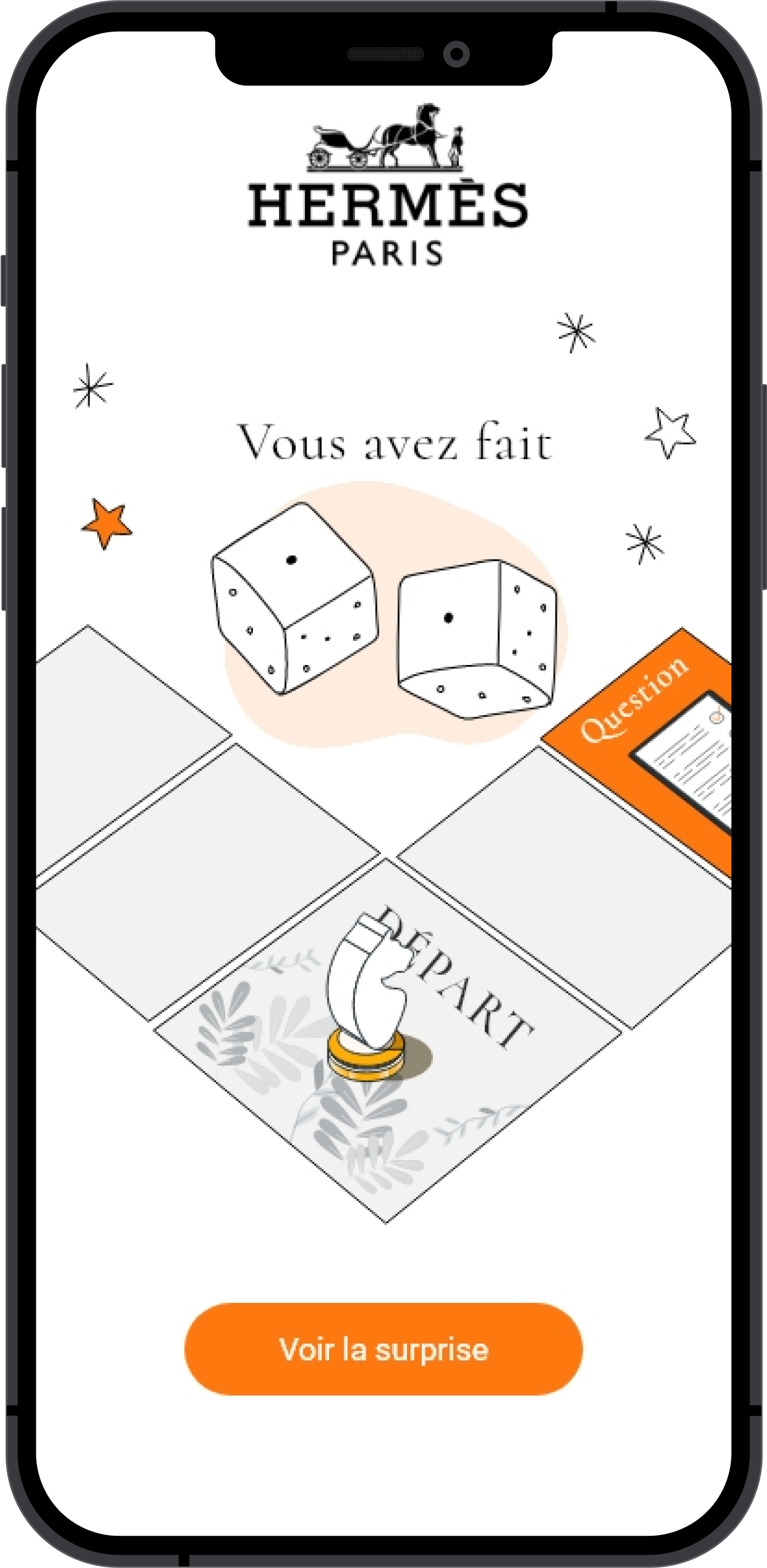 The goose game board