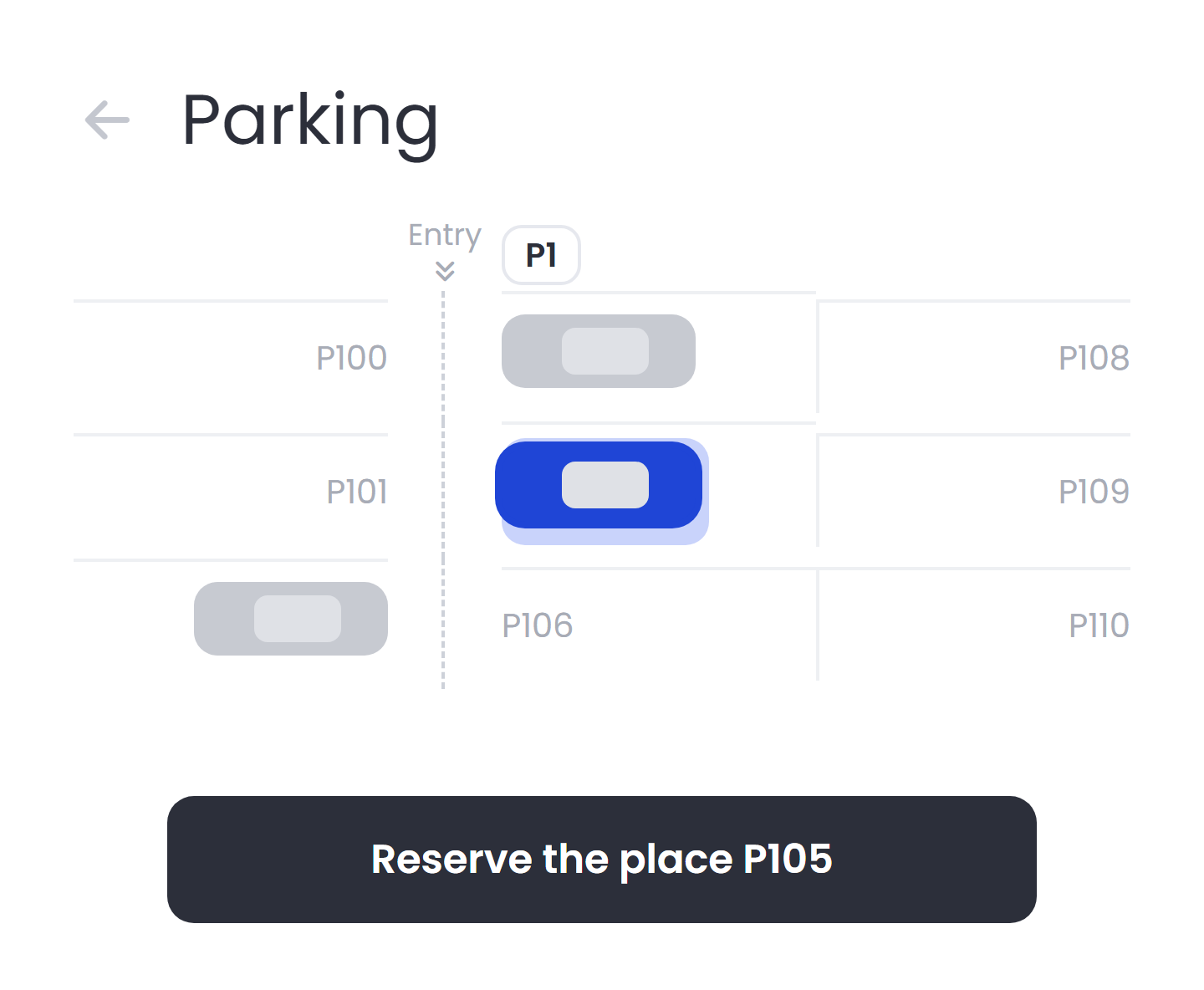 Parking : réserver une place précise